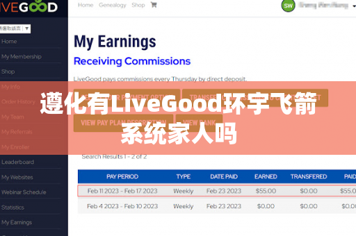 遵化有LiveGood环宇飞箭系统家人吗