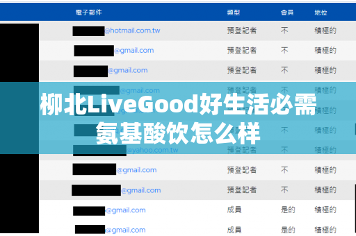 柳北LiveGood好生活必需氨基酸饮怎么样